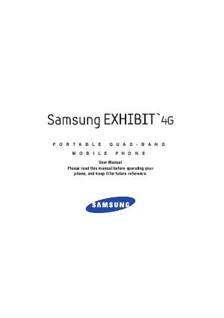 Samsung Galaxy Exhibit manual. Camera Instructions.